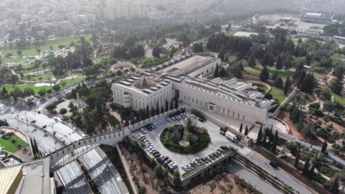 An aerial view shows Israel's Supreme Court on the morning it is set to discuss petitions against ...