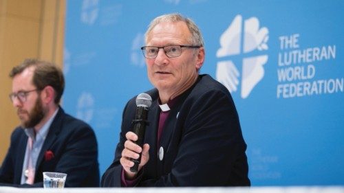 16 September 2023, Krakow, Poland: Newly elected LWF president Bishop Henrik Stubkjær of the ... 16 September 2023, Krakow, Poland: Newly elected LWF president Bishop Henrik Stubkjær of the ...