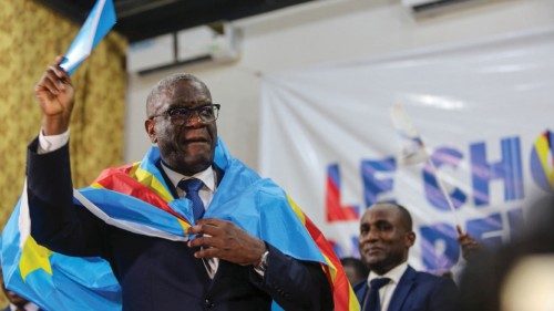 Democratic Republic of Congo gynaecologist and activist Denis Mukwege, who won the Nobel Peace Prize ...