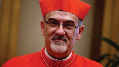 Cardinal Pierbattista Pizzaballa OFM looks on after being elevated to the rank of cardinal at the ...