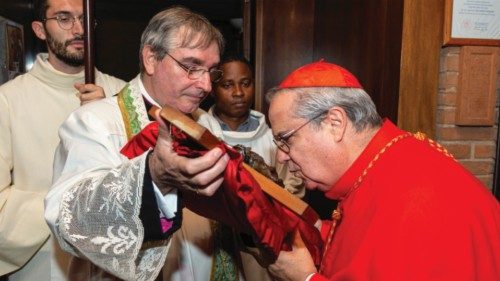   Il cardinale Ángel Sixto Rossi ha preso possesso  del titolo di Santa Bernadette Soubirous  ...