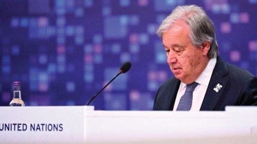 UN Secretary General Antonio Guterres attends the UK Artificial Intelligence (AI) Safety Summit at ...
