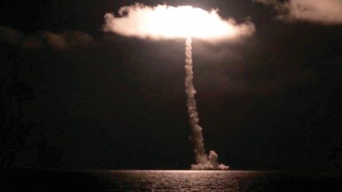 Russia's new nuclear-powered submarine Imperator Alexander III test launches the Bulava ballistic ... Russia's new nuclear-powered submarine Imperator Alexander III test launches the Bulava ballistic ...