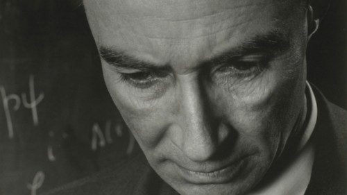 Photographic print, 'Dr. J. Robert Oppenheimer', by Philippe Halsman, 1958. PG*8024.