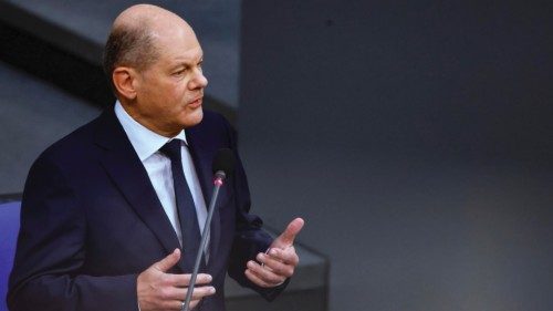 epa10976049 German Chancellor Olaf Scholz during a session of questions addressed to the federal ... epa10976049 German Chancellor Olaf Scholz during a session of questions addressed to the federal ...