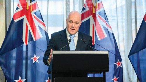 epa10991852 Incoming Prime Minister Christopher Luxon speaks at the announcement of the new ... epa10991852 Incoming Prime Minister Christopher Luxon speaks at the announcement of the new ...