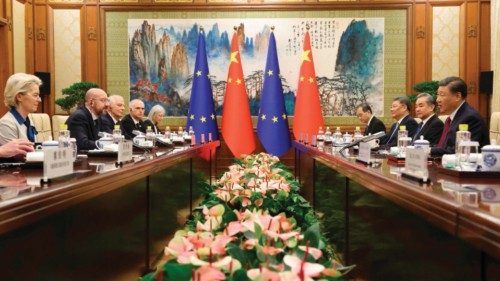 This handout photo taken and released by the European Council Press Service on December 7, 2023 ... This handout photo taken and released by the European Council Press Service on December 7, 2023 ...