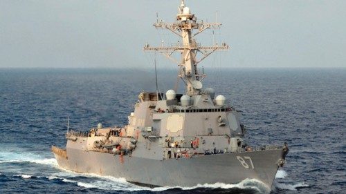In this 2008 image released by the US Navy Visual News Service the guided-missile destroyer USS ... In this 2008 image released by the US Navy Visual News Service the guided-missile destroyer USS ...