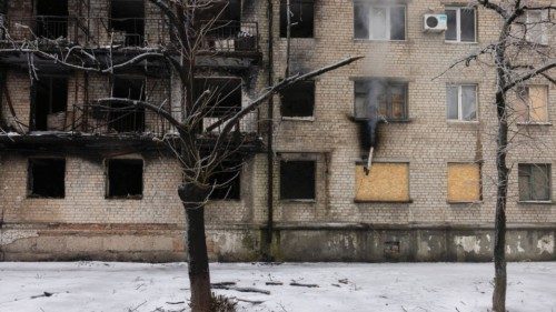 A chimney pipe emits smoke from the apartment of Viktor Ivanovich that lacks heating, water and gas ...