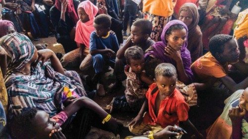 Civilians fleeing conflict in Sudan wait for asylum registration procedures at the United Nations ... Civilians fleeing conflict in Sudan wait for asylum registration procedures at the United Nations ...