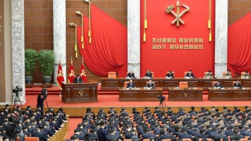 North Korean leader Kim Jong Un speaks during the December 2023 plenary meeting of the Central ... North Korean leader Kim Jong Un speaks during the December 2023 plenary meeting of the Central ...