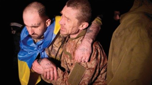 TOPSHOT - This handout photograph taken and released by Ukrainian Presidential Press Service on ... TOPSHOT - This handout photograph taken and released by Ukrainian Presidential Press Service on ...