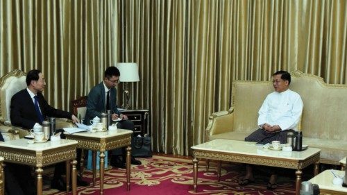 epa11059234 A handout photo made available by the Myanmar military information team shows Myanmar ... epa11059234 A handout photo made available by the Myanmar military information team shows Myanmar ...