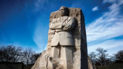 WASHINGTON, DC - JANUARY 12: The Martin Luther King Jr. and Washington Monuments are seen ahead of a ...