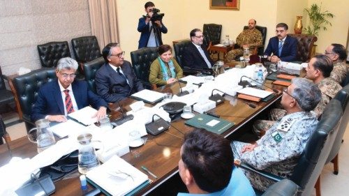 In this handout photograph taken and released by the Pakistan's Press Information Department (PID) ... In this handout photograph taken and released by the Pakistan's Press Information Department (PID) ...