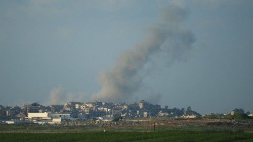 Smoke rises during an explosion in Gaza, amid the ongoing conflict between Israel and the ... Smoke rises during an explosion in Gaza, amid the ongoing conflict between Israel and the ...
