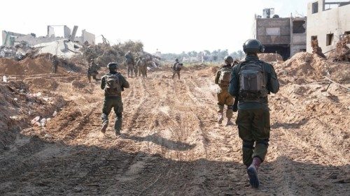 This handout picture released by the Israeli army on January 26, 2024, shows Israeli soldiers ... This handout picture released by the Israeli army on January 26, 2024, shows Israeli soldiers ...