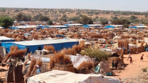 (FILES) A general view of the Ourang refugee camp in Adre on December 7, 2023 where refugees fleeing ...