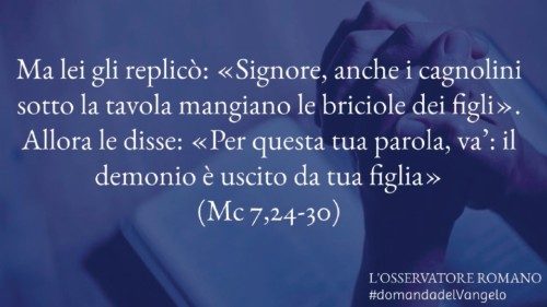 @oss_romano - La domanda del Vangelo QUO-032 @oss_romano - La domanda del Vangelo QUO-032