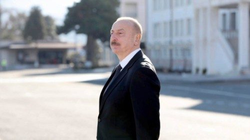 epa11134307 A handout photo made available by Azerbaijan President press-service shows Azerbaijan's ... epa11134307 A handout photo made available by Azerbaijan President press-service shows Azerbaijan's ...