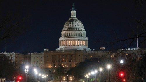 epa11133847 Sunrise at the US Capitol in Washington, DC, USA, 07 February 2024. Congress resumes ...