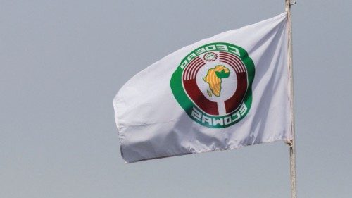 FILE PHOTO: Economic Community of West African States (ECOWAS) flag is pictured in Accra, Ghana ... FILE PHOTO: Economic Community of West African States (ECOWAS) flag is pictured in Accra, Ghana ...