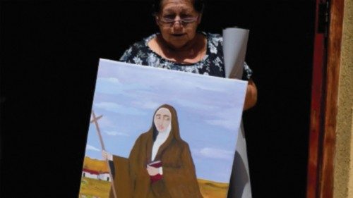 Madre e apostola a piedi scalzi QUO-034 Madre e apostola a piedi scalzi QUO-034