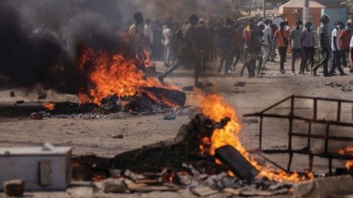 FILE PHOTO: Senegalese demonstrators protest against the postponement of the Feb. 25 presidential ...