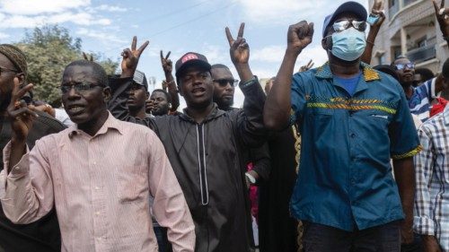 epa11159069 Protesters demand holding the presidential election before 02 April in Dakar, Senegal, ... epa11159069 Protesters demand holding the presidential election before 02 April in Dakar, Senegal, ...