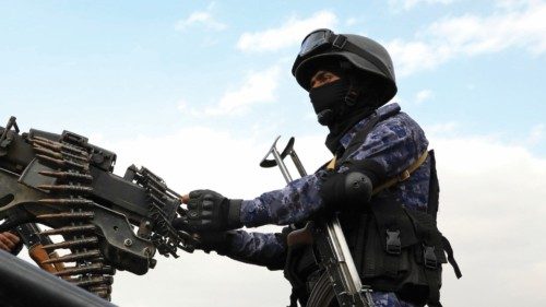 epa11158768 A Houthi soldier mans a machine gun on a military vehicle during against the US ... epa11158768 A Houthi soldier mans a machine gun on a military vehicle during against the US ...