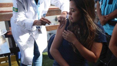 Shyrlene Estefani Cruz da Silva, 24, receives the dengue vaccine Qdenga, as part as a research that ... Shyrlene Estefani Cruz da Silva, 24, receives the dengue vaccine Qdenga, as part as a research that ...