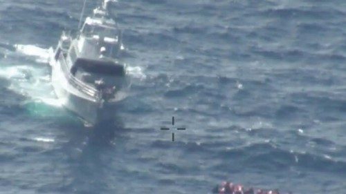 This handout picture released by the Armed Forces of Malta (AFM) on February 23, 2024 shows a patrol ... This handout picture released by the Armed Forces of Malta (AFM) on February 23, 2024 shows a patrol ...