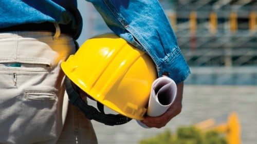 A construction worker or foreman at a construction site observing the progress of construction job ... A construction worker or foreman at a construction site observing the progress of construction job ...