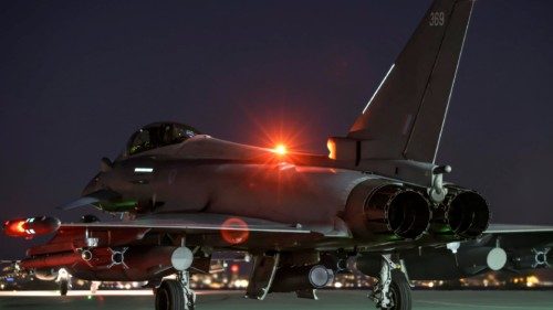 epa11179359 A handout photo made available by the British Ministry of Defence (MOD) shows a Royal ... epa11179359 A handout photo made available by the British Ministry of Defence (MOD) shows a Royal ...