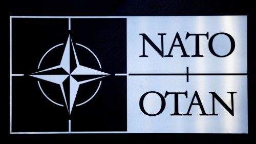 The logo of NATO is seen at a meeting of the North Atlantic Council in the NATO defence ministers' ... The logo of NATO is seen at a meeting of the North Atlantic Council in the NATO defence ministers' ...