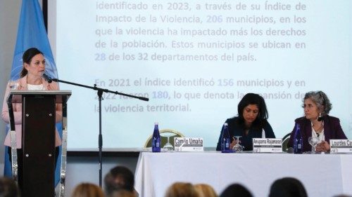 epa11187009 The representative in Colombia of the UN Office for Human Rights, Juliette de Rivero ... epa11187009 The representative in Colombia of the UN Office for Human Rights, Juliette de Rivero ...