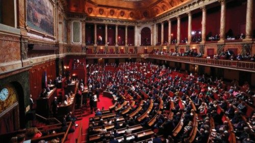 A general view shows MPs and Senators during the convocation of a congress of both houses of ...