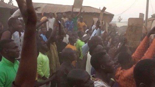 This video grab taken from an AFPTV video on March 7, 2024 shows families of abducted pupils ... This video grab taken from an AFPTV video on March 7, 2024 shows families of abducted pupils ...