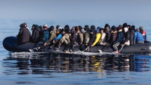 epa11202047 Around 60 migrants cross the English Channel on a small boat, on 06 March 2024. The UK ... epa11202047 Around 60 migrants cross the English Channel on a small boat, on 06 March 2024. The UK ...