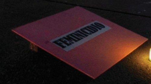 People from civil organizations in defense of women's rights take part in a vigil for murdered and ... People from civil organizations in defense of women's rights take part in a vigil for murdered and ...