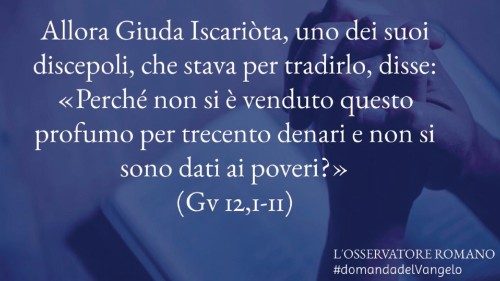 @oss_romano La domanda del Vangelo QUO-069 @oss_romano La domanda del Vangelo QUO-069