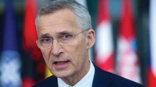 epa11256608 NATO Secretary General Jens Stoltenberg speaks to the media during a North Atlantic ... epa11256608 NATO Secretary General Jens Stoltenberg speaks to the media during a North Atlantic ...