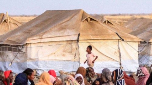 People displaced by the ongoing conflict in Sudan break their fast together during the Muslim holy ... People displaced by the ongoing conflict in Sudan break their fast together during the Muslim holy ...
