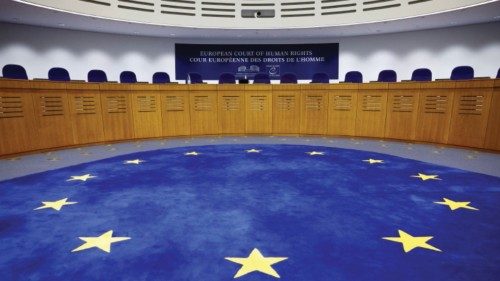 A general view shows the courtroom of the European Court of Human Rights who will hand out rulings ... A general view shows the courtroom of the European Court of Human Rights who will hand out rulings ...