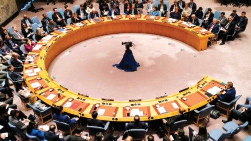 TOPSHOT - The United Nations Security Council holds a meeting on the situation in the Middle East, ... TOPSHOT - The United Nations Security Council holds a meeting on the situation in the Middle East, ...