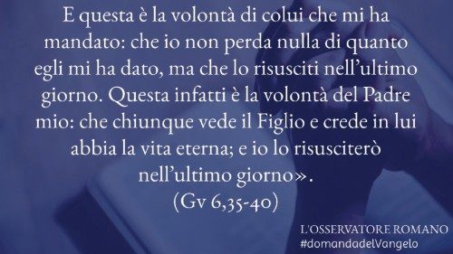 @oss_romano - La domanda del Vangelo QUO-088 @oss_romano - La domanda del Vangelo QUO-088
