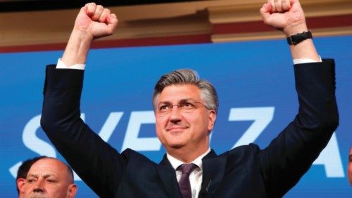 epaselect epa11285651 Croatian Prime Minister Andrej Plenkovic from the Croatian Democratic Union ...