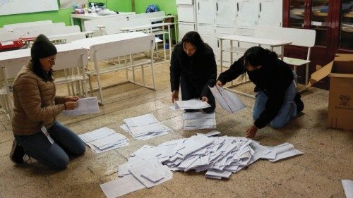 Ballots are sorted ahead of the counting process in a referendum that asks voters to support mostly ...