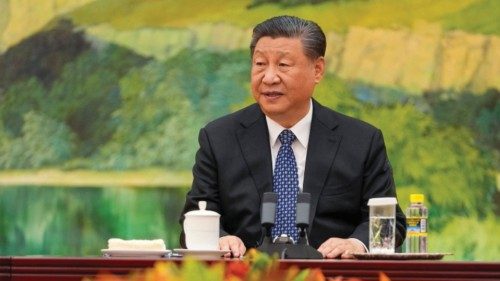 Chinese President Xi Jinping talks with U.S. Secretary of State Antony Blinken (not pictured) at the ... Chinese President Xi Jinping talks with U.S. Secretary of State Antony Blinken (not pictured) at the ...