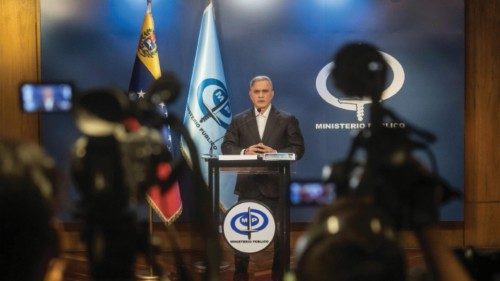 epa11309295 Venezuela's Attorney General Tarek William Saab speaks at a press conference in Caracas, ... epa11309295 Venezuela's Attorney General Tarek William Saab speaks at a press conference in Caracas, ...